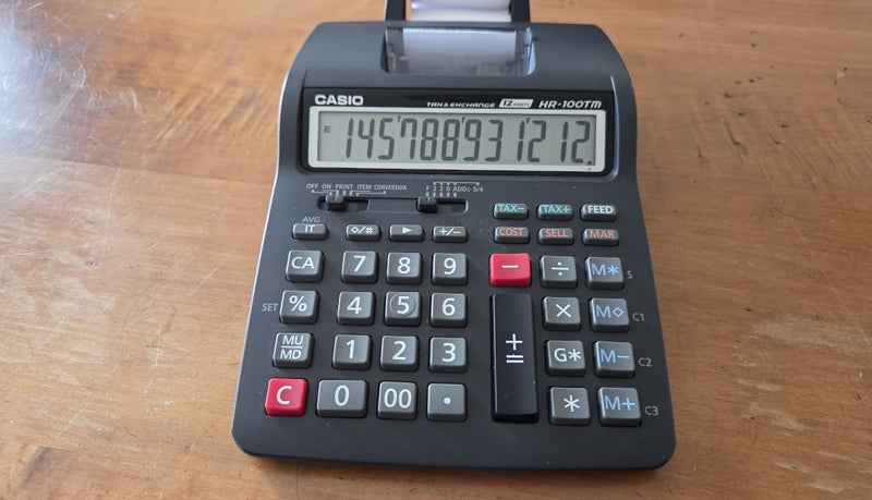 Casio Electronic Printing Calculator HR-100TM in great condition! Carousel 2