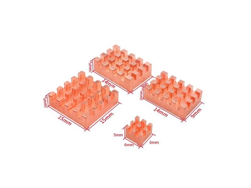 Orange Pi 5 / 5 Plus Heat Sink CPU RAM Copper Aluminum Heatsinks OPI 5 Passive Carousel 1