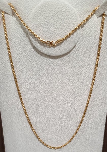 22ct(Stamped )twisted rope gold chain 5.1gm. Carousel 1