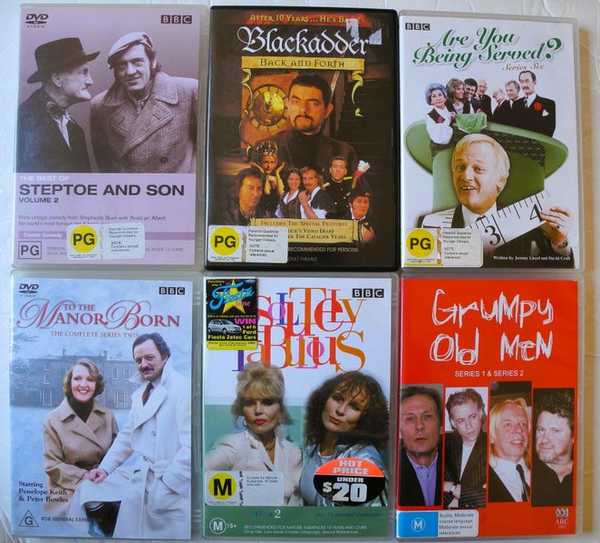 6 Classic British TV Comedies - Steptoe & Son, Blackadder, Ab Fab, Manor Born... Carousel 1