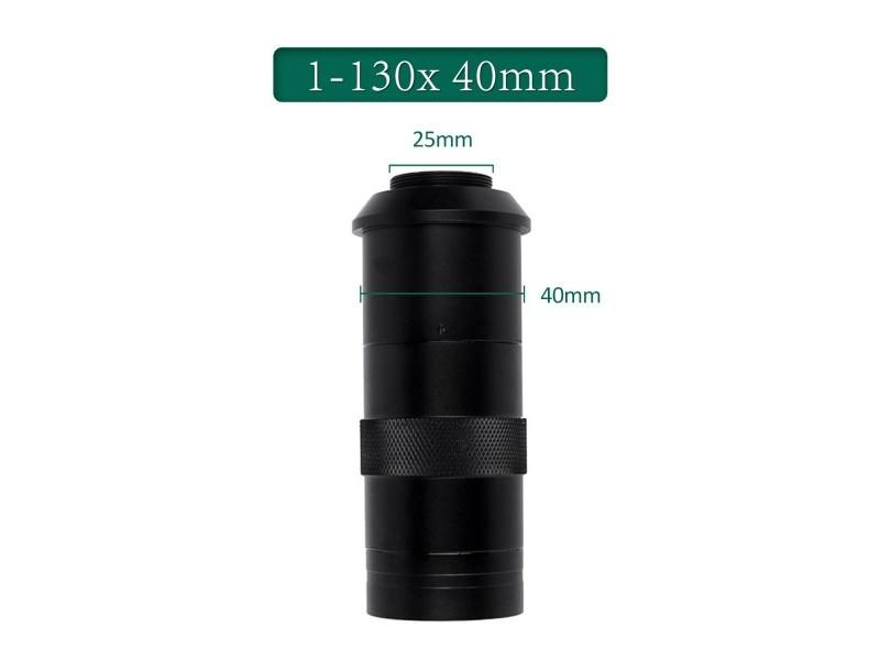 Magnification Adjustable 180X 150X 130X Zoom C Mount Lens 0.7X-4.5X Carousel 1