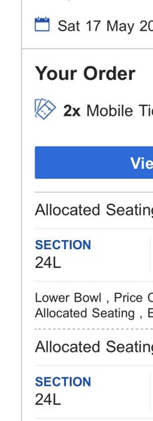 ZZ top ticket tonight Carousel 1