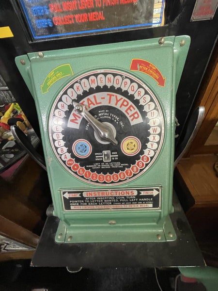 Restored Name tag machine 70’s Carousel 1