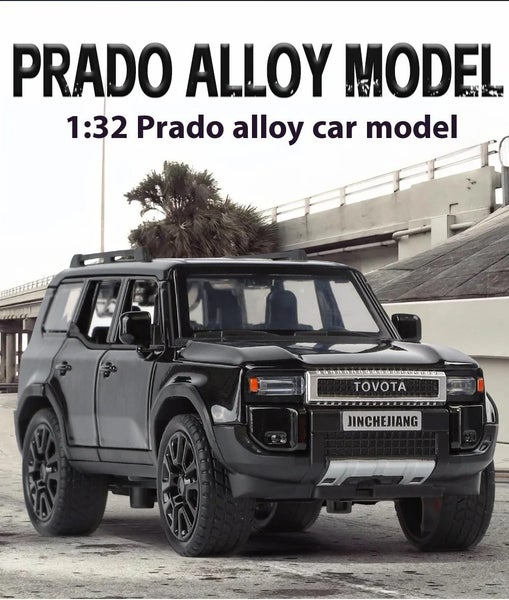 1:32 TOYOTA PRADO Land Cruiser Off Road Vehicle Metal Alloy Diecast Carousel 1