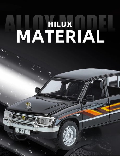 1/32 Toyota Hilux Off Road Pickup Truck Alloy Metal Diecast Carousel 1