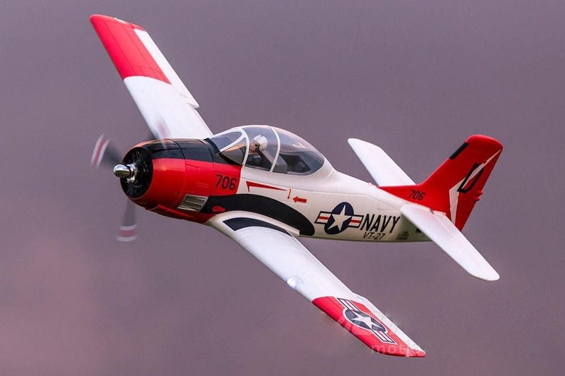 FMS T28-d Trojan V4 Red 1400mm (55") Wingspan - PNP Carousel 2