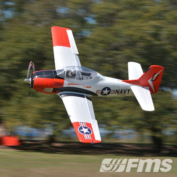 FMS T28-d Trojan V4 Red 1400mm (55") Wingspan - PNP Carousel 5