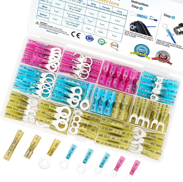 Heat Shrink Wire Connectors Electrical Terminals Kit Carousel 1