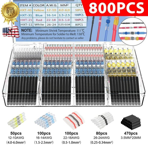 Electrical Terminal Crimp Wire Connectors 800Pcs Sale - Sale Sale Carousel 1