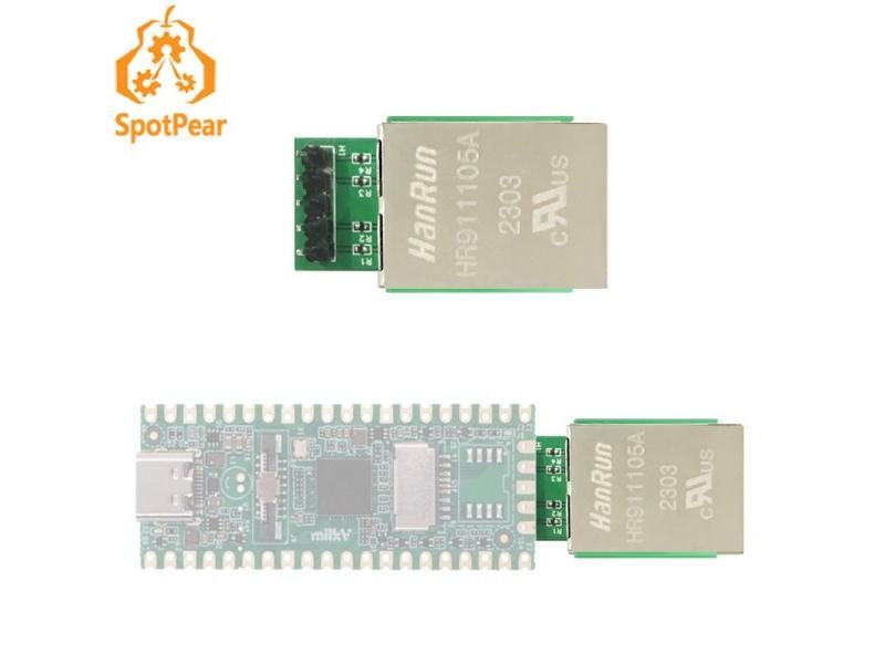 RJ45 Ethernet Expansion Module For Milk V Duo AND LuckFox Pico Carousel 1