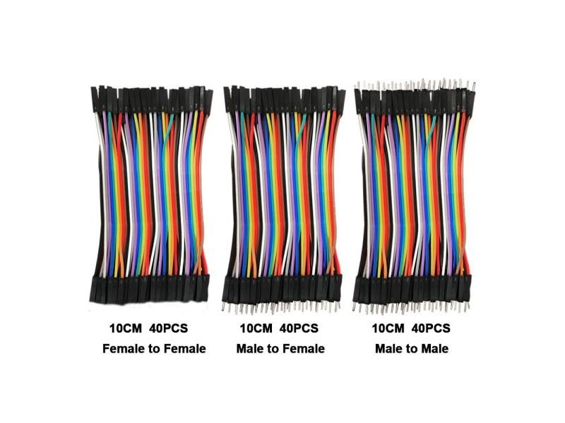 Dupont Line 120pcs 10cm 40Pin M-M M-F F-F Jumper Wire Dupont Cable For Arduino Carousel 1