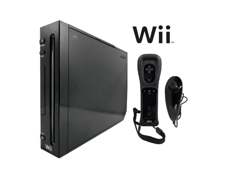 Nintendo Wii BLACK Console Bundle Carousel 1