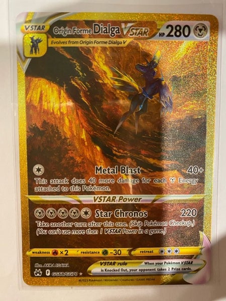 Dialga VSTAR (Secret) Crown Zenith, Low Reserve. Carousel 1