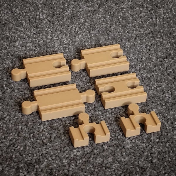 Multi-pack, 5cm Joiners/Straights - Train Tracks, 3D Printed by The Useful Kiwi Carousel 2