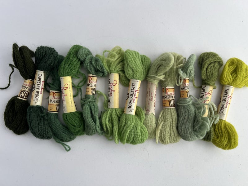 Vintage Penelope Tapestry Wool-Green ^ Carousel 2