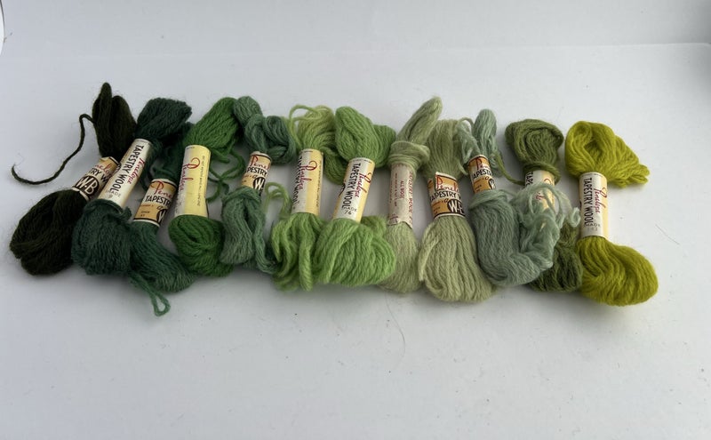 Vintage Penelope Tapestry Wool-Green ^ Carousel 1
