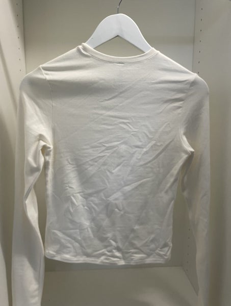 SKIMS COTTON JERSEY LONG SLEEVE T-SHIRT | MARBLE62971019968771111