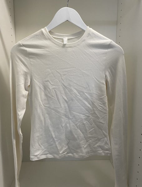SKIMS COTTON JERSEY LONG SLEEVE T-SHIRT | MARBLE629710199687711121