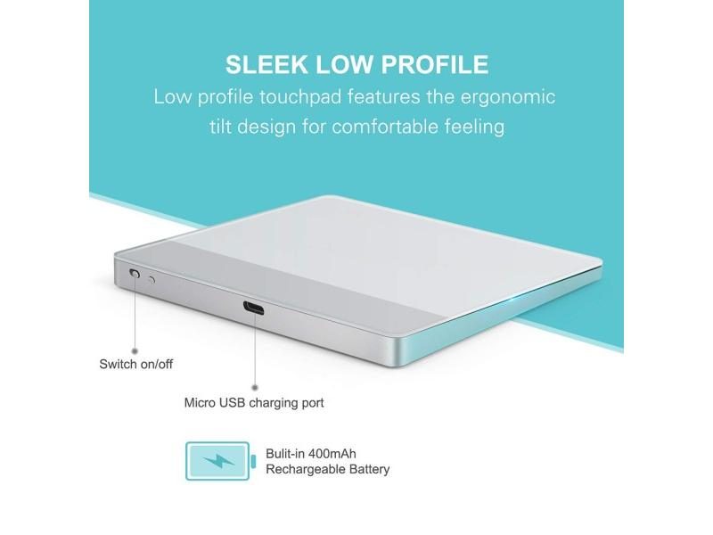 JOMAA Bluetooth Touchpad Trackpad Rechargeable Wireless Touchpad For Laptop Carousel 1