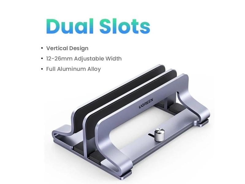 UGREEN Vertical Laptop Stand Holder Foldable For Macbook Air Pro PC 17 Inch Carousel 1