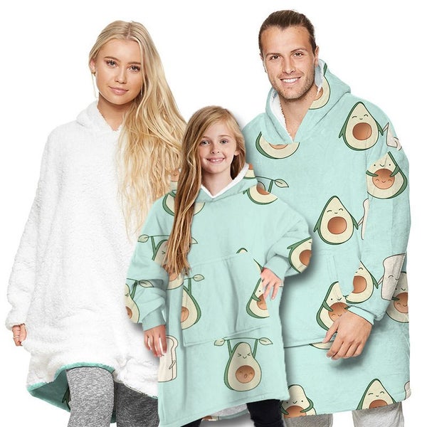 Blanket Hoodie Sweatshirt Ultra Plush Fleece Oversized Unisex Carousel 10