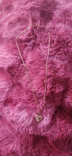 VINTAGE Rolled Gold Heart Locket and Chain Carousel 6