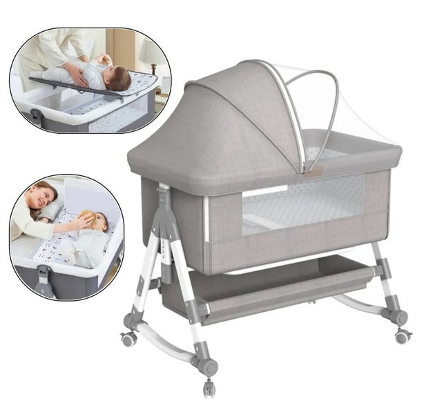 Baby Multifunctional Co-Sleeper Bed and Changing Table Carousel 2