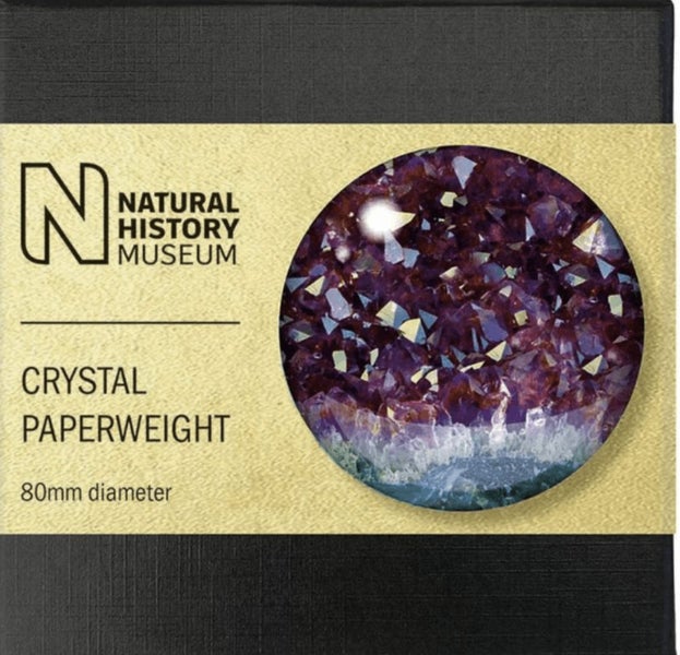 Crystal Glass Dome Paperweight Museums & Galleries Amethyst Specimen63003081223427111