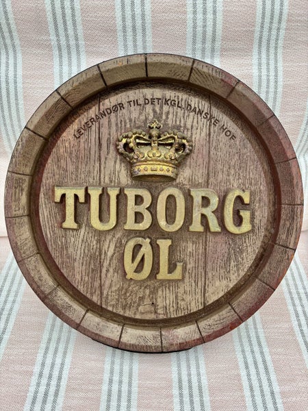 Vintage Tuborg beer 3D barrel pub sign Carousel 1