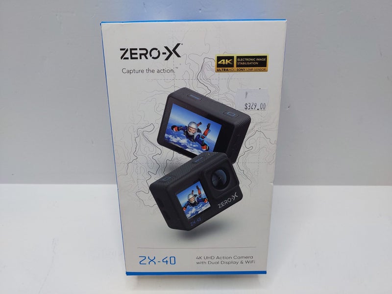ZERO X Action Camera (ZX-40) 4K UHD with Dual Display & Wi-Fi !NEW! Carousel 1