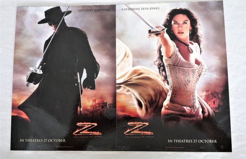 A4 Post Cards Z The Legend of Zorro Laminated Carousel 1