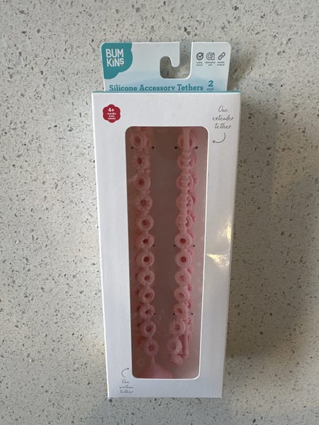 Bumkins Silicone Tether Pink Carousel 1