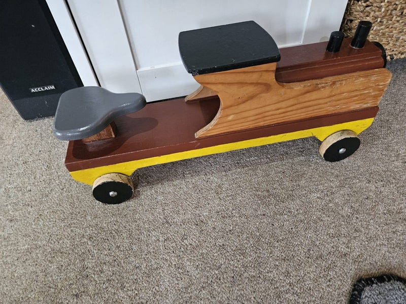 Large Wooden Train with seat for toddler Carousel 2