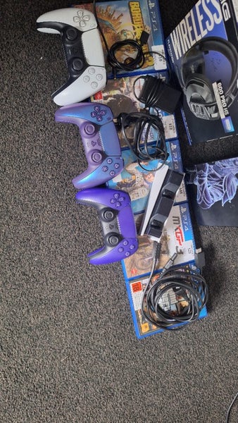 Ps5 with headset and games Carousel 1