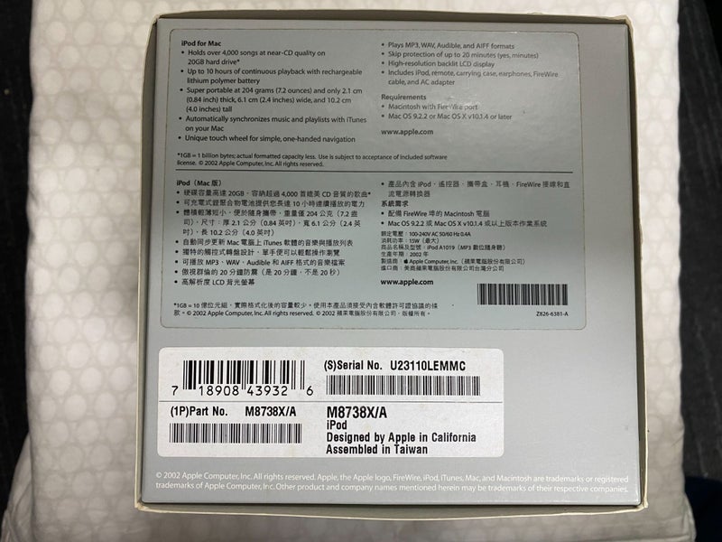 iPod 2nd Gen 20 Gb…. Wheel iPod Carousel 2