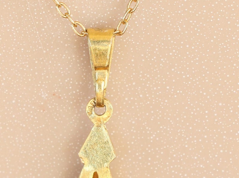 Vintage K & L German Rolled Gold Necklace Pendant Carousel 4