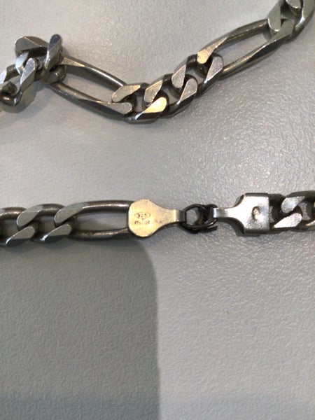 Sterling Silver Figaro Chain Italy 925 Carousel 4