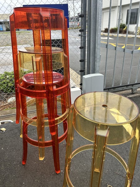 Kartell Charles Ghost Stools x 4 Carousel 1
