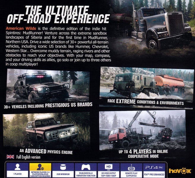 Spintires MudRunner American Wilds Edition PS4 Carousel 2