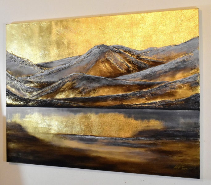 LAKE WANAKA - GOLD LEAF - EXTRA LARGE Carousel 2