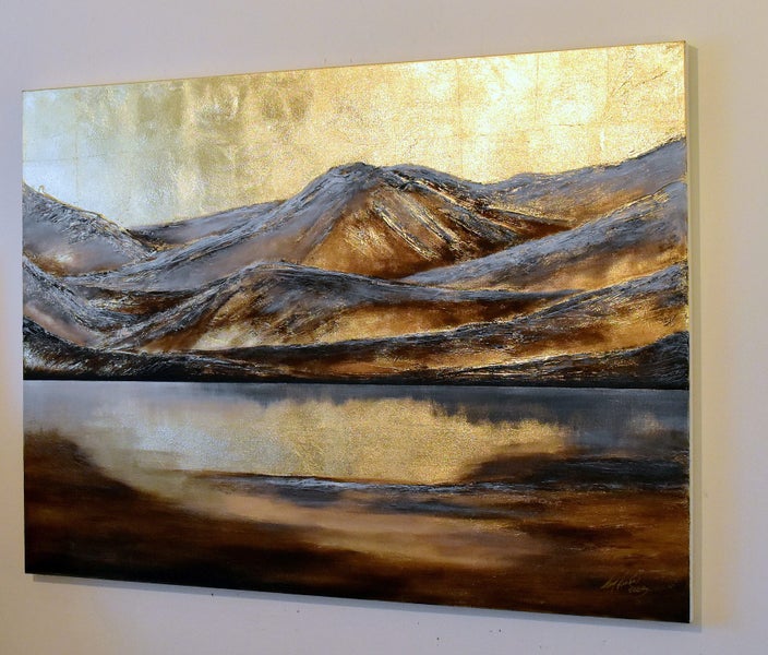 LAKE WANAKA - GOLD LEAF - EXTRA LARGE Carousel 12