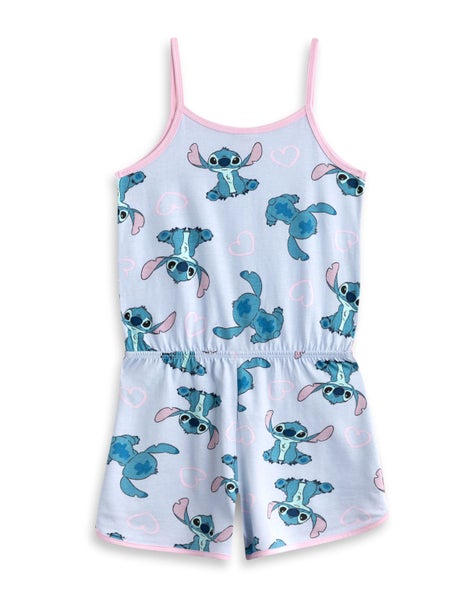 Disney Lilo & Stitch Blue Sleeveless Playsuit (Girls) Carousel 2
