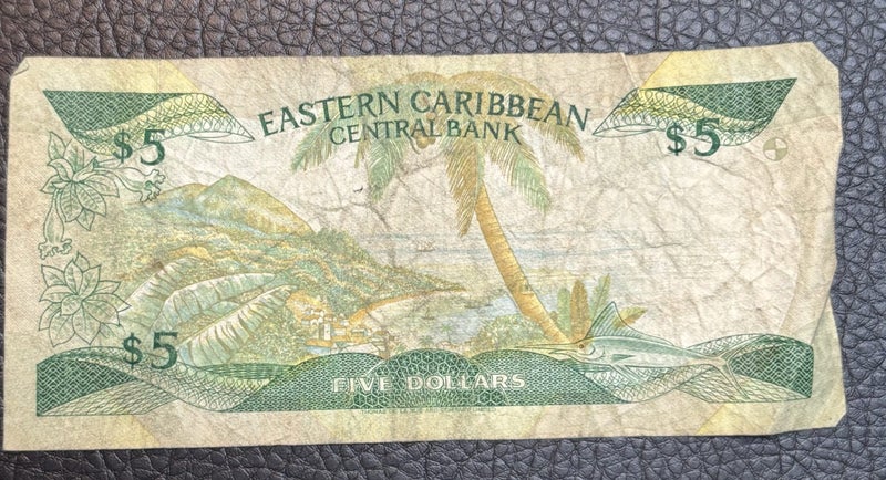 Eastern Caribbean $5 note 1980s? Carousel 2