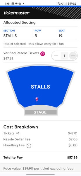 Ticket x1 Nazeem Hussain Comedy-2nd Row from Front Carousel 2