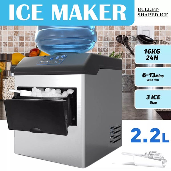 2 In 1 Water Dispenser Portable Ice Maker Machine Contertop Cold 16Kg Ice Cube Carousel 2