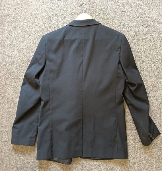 Hallensteins Mens Black Suit Jacket Size 92 Carousel 2