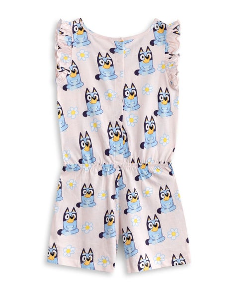 Bluey Pink Sleeveless Playsuit (Girls) Carousel 2