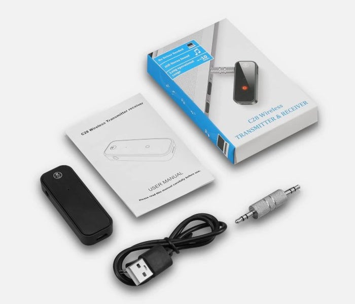 Bluetooth 5.0 USB 2 In 1 Audio Adapter Transmitter & Receiver with 3.5mm AUX Carousel 4