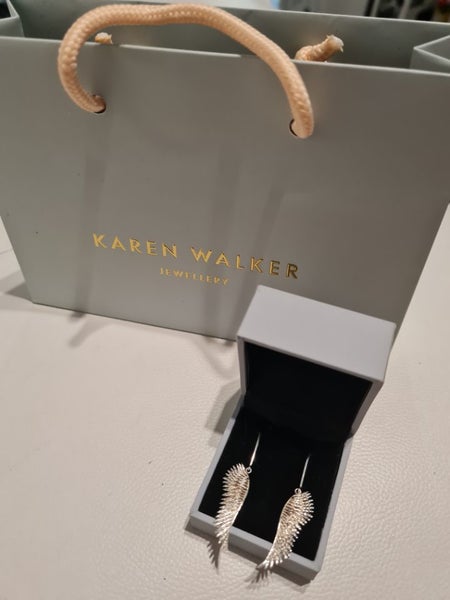 Karen Walker Feather Earrings Carousel 2