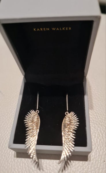 Karen Walker Feather Earrings Carousel 1